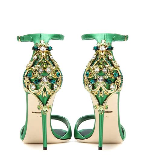 dolce gabbana crystal embellished shoes|dolce and gabbana heels price.